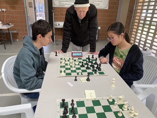 2020 Junior Rapidplay Jamie vs Celine David Ellis Arbiter